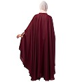 Designer Irani Kaftan with embroidery work- Maroon